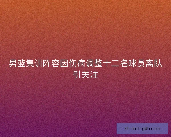 男篮集训阵容因伤病调整十二名球员离队引关注